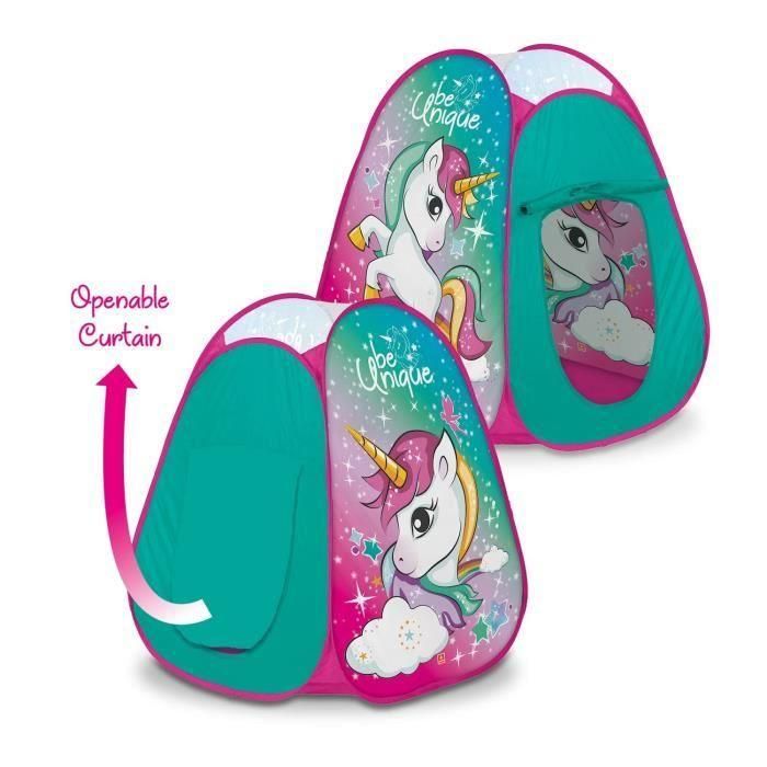 Mondo Tienda emergente Unicornio para Niños, Interior/Exterior, Fibra Vidrio, Poliéster, Decoración Doble Cara, 85x83x100cm, Incluye Bolsa 5 Mondo Tienda emergente Unicornio para Niños, Interior/Exterior, Fibra Vidrio, Poliéster, Decoración Doble Cara, 85x83x100cm, Incluye Bolsa 5