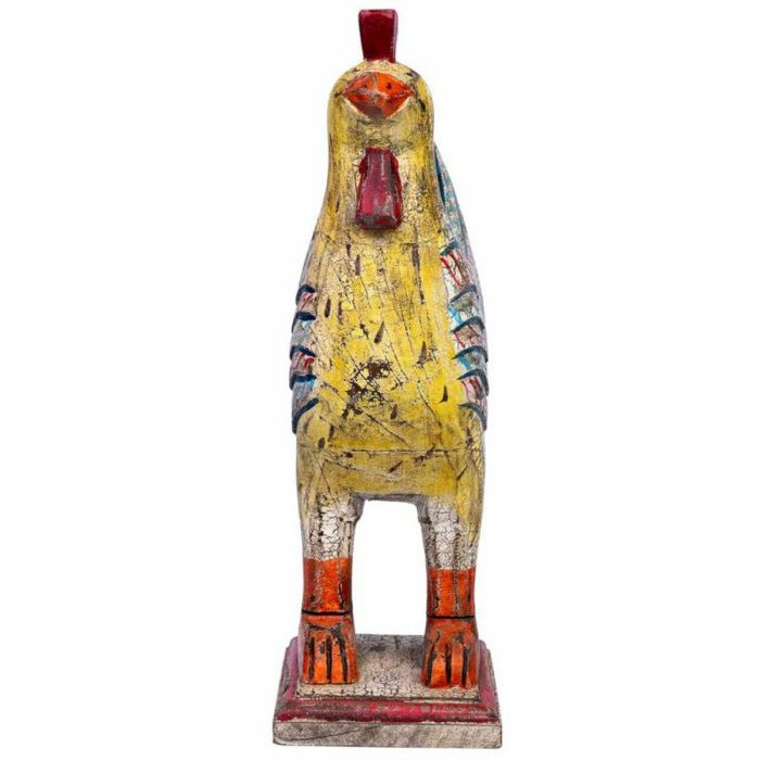 Figura Decorativa Alexandra House Living Madera de mango Gallo 15 x 41 x 31 cm 3