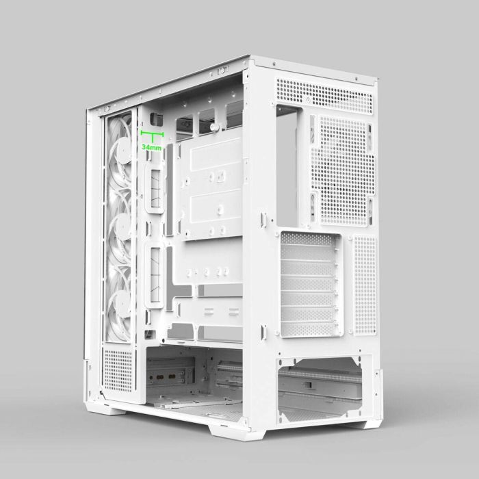 Zalman P40 DS WHITE Midi Tower Blanco para PC con Pantalla LCD 9.1", Compatible ATX, Micro ATX, Mini-ITX 7