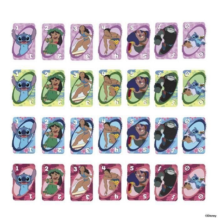 UNO Jcc10 Juego de Cartas Clásico Disney Lilo y Stitch con gráficos inspirados. Incluye Regla Especial 'Ohana'. Edad +7 años. 3 UNO Jcc10 Juego de Cartas Clásico Disney Lilo y Stitch con gráficos inspirados. Incluye Regla Especial 'Ohana'. Edad +7 años. 3