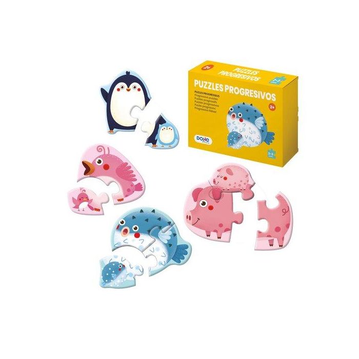 Puzle Dohe Educa Progresivo 2-3 Piezas Animales + 2Años