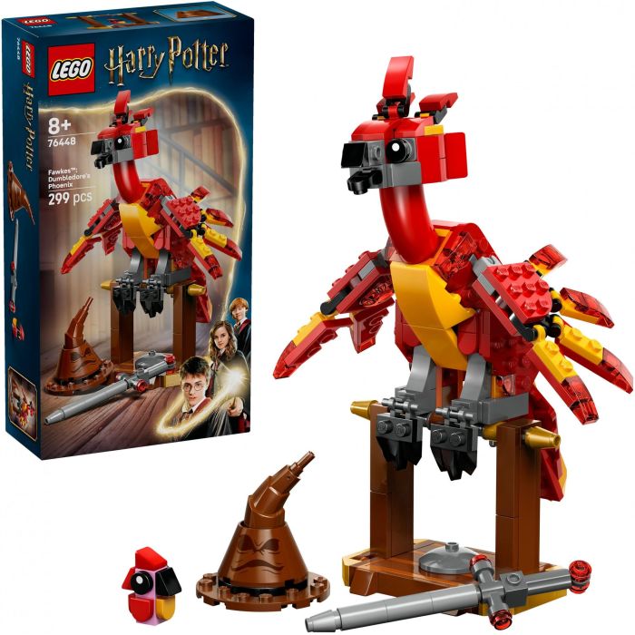 LEGO 76448 Harry Potter Fawkes Fénix de Dumbledore Set de Construcción Figura Articulada 2
