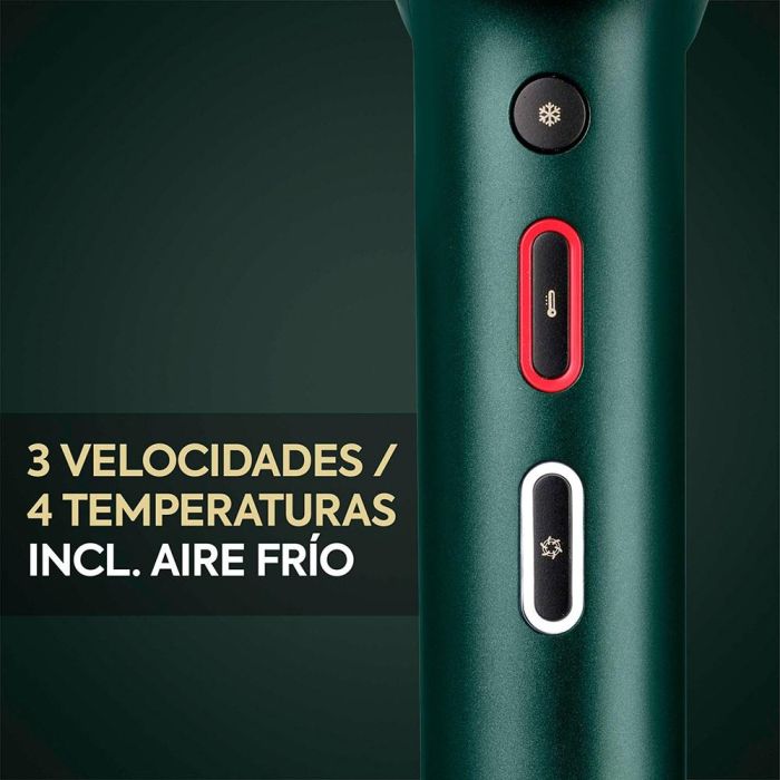 Babyliss Secador de Pelo Profesional Air Power Pro 1600W, Tecnología Iónica, 3 Velocidades, 4 Temperaturas, 70 dB, Incluye 2 Boquillas y Difusor, 200 km/h 8