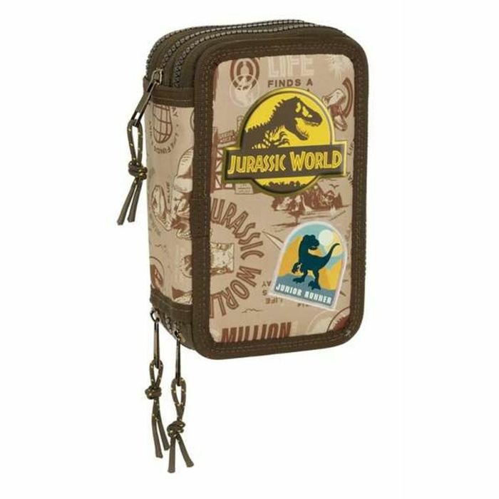 Plumier Triple Jurassic World 12,5 x 19,5 x 5,5 cm 37 Piezas