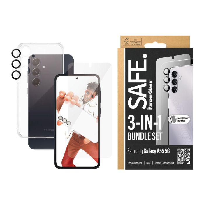 Protector de Pantalla para Móvil Panzer Glass BSAFE95691 Samsung Galaxy A55 2