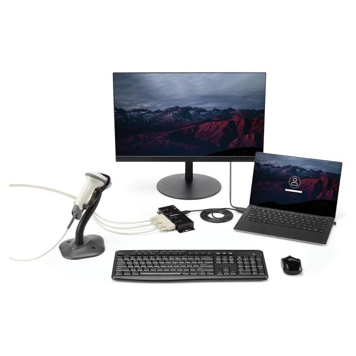 Hub USB Startech ICUSB2324I Negro 3