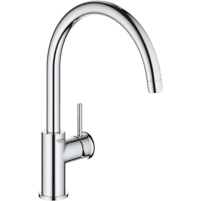 Grohe Grifo Monomando de Fregadero Caño Alto, Ducha Extraíble con 2 Chorros, Giro 360°, Limitador de Flujo 0 Grohe Grifo Monomando de Fregadero Caño Alto, Ducha Extraíble con 2 Chorros, Giro 360°, Limitador de Flujo 0