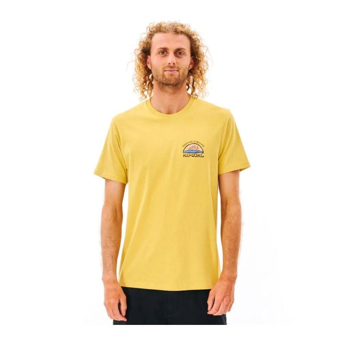 Camiseta de Manga Corta Hombre Rip Curl Amarillo Hombre XL 0 Camiseta de Manga Corta Hombre Rip Curl Amarillo Hombre XL 0