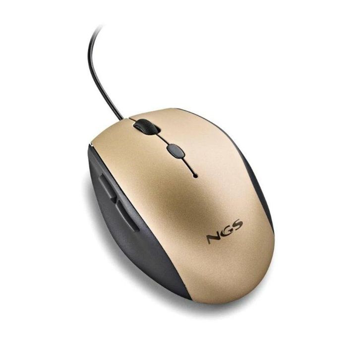 Ratón NGS MOTHGOLD 1600 dpi Dorado (1 unidad) 2 Ratón NGS MOTHGOLD 1600 dpi Dorado (1 unidad) 2
