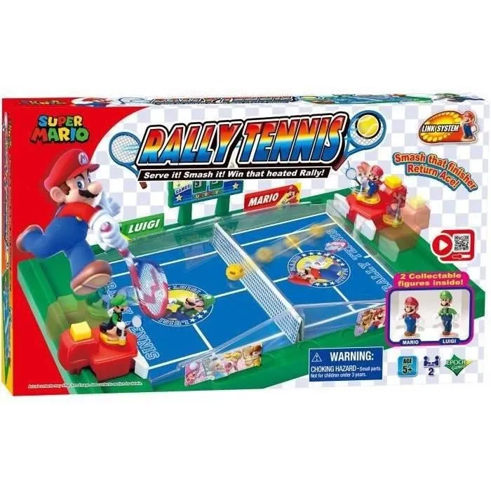 Epoch Super Mario Rally Tennis Juego 7434 con Figuras Coleccionables de Mario y Luigi para +5 Años 0 Epoch Super Mario Rally Tennis Juego 7434 con Figuras Coleccionables de Mario y Luigi para +5 Años 0