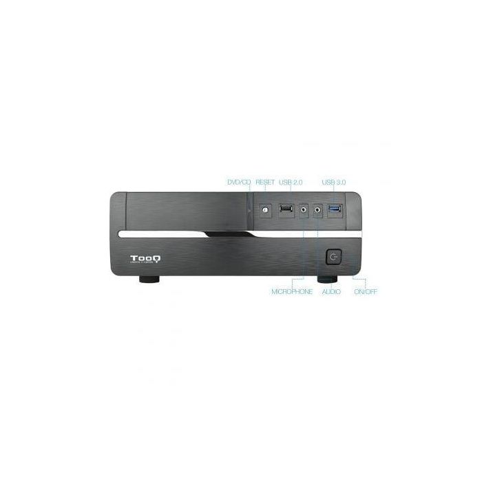 Caja Sobremesa Slim TooQ TQC-3005U3 con Fuente 500W 1 Caja Sobremesa Slim TooQ TQC-3005U3 con Fuente 500W 1