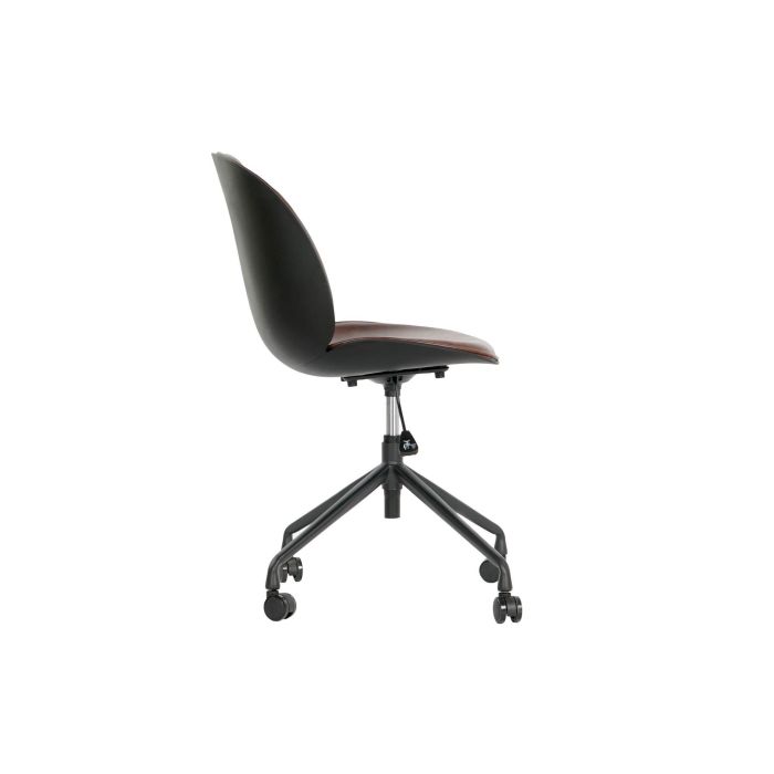 DKD Home Decor Silla Vintage Marrón Oscuro con Ruedas de PP y Metal, 57.5 x 83 x 47.5 cm, capacidad 89 kg 7 DKD Home Decor Silla Vintage Marrón Oscuro con Ruedas de PP y Metal, 57.5 x 83 x 47.5 cm, capacidad 89 kg 7