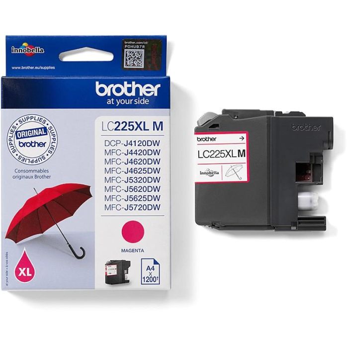 Brother LC-225XL-M Tinta Original Magenta, Cartucho XL hasta 1.200 páginas para DCP-J4120DW, MFC-J4420DW, MFC-J4620DW, MFC-J5320DW 2