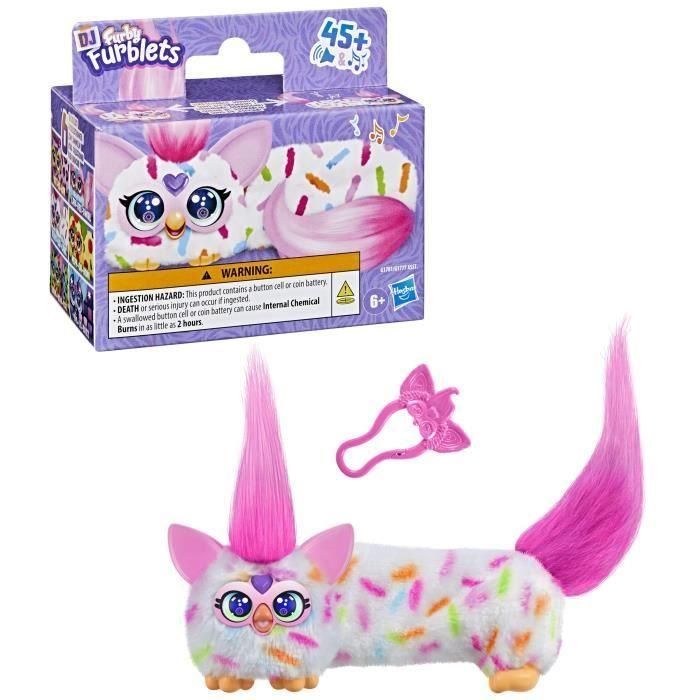 Hasbro HASG17815X0 Furby DJ Furblets Berry-Cup-Cake, minipeluche electrónico, 45 sonidos y música, juguete infantil a partir de 6 años 2