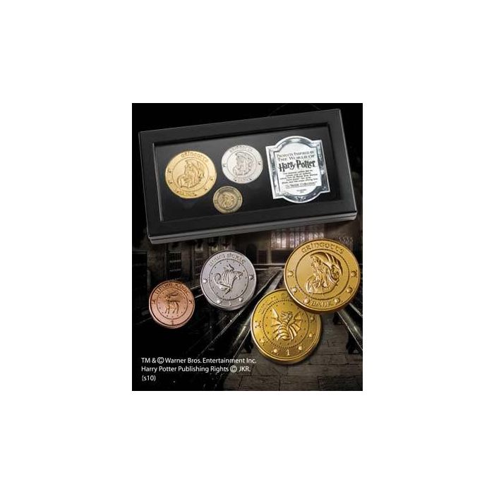 The Noble Collection Réplicas Exactas Monedas Gringotts Harry Potter Chapadas Oro 24K Plata Cobre, Presentadas con Certificado 0 The Noble Collection Réplicas Exactas Monedas Gringotts Harry Potter Chapadas Oro 24K Plata Cobre, Presentadas con Certificado 0