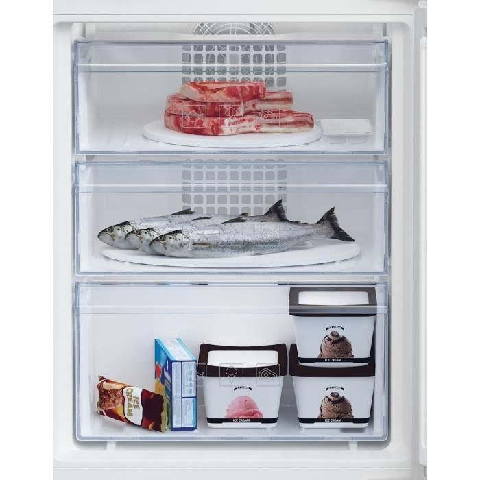 Frigorífico combinado integrado BEKO BCHA275K4SN - 2 puertas - 262 L - Semi No Frost - Blanco 1 Frigorífico combinado integrado BEKO BCHA275K4SN - 2 puertas - 262 L - Semi No Frost - Blanco 1