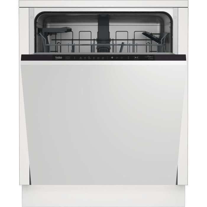 BEKO BDIN16420 lavavajillas totalmente integrado - 14 cubiertos - 46dB - Puerta corredera - L60cm BEKO BDIN16420 lavavajillas totalmente integrado - 14 cubiertos - 46dB - Puerta corredera - L60cm