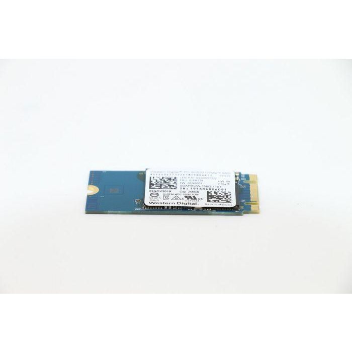 Lenovo M.2 PCIe NVMe SSD with 256GB capacity, 2242 form factor, Gen3x2 speed, suitable for fast data access. 3 Lenovo M.2 PCIe NVMe SSD with 256GB capacity, 2242 form factor, Gen3x2 speed, suitable for fast data access. 3