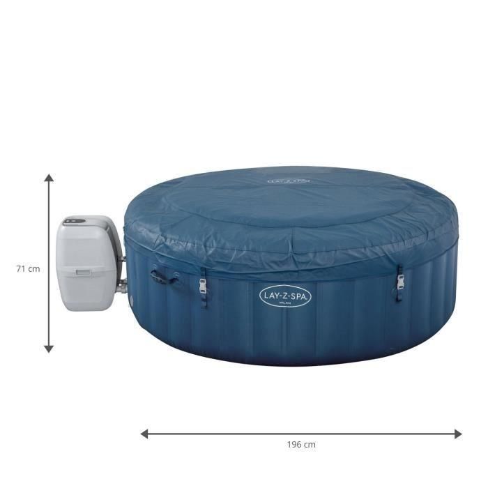 BESTWAY Lay-Z-Spa Milan Airjet Plus spa inflable redondo - 4 a 6 personas - 196 x 71 cm 1 BESTWAY Lay-Z-Spa Milan Airjet Plus spa inflable redondo - 4 a 6 personas - 196 x 71 cm 1