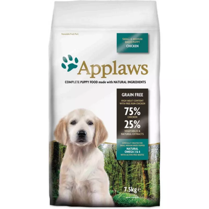 Applaws Dog Dry Puppy Razas Pequeñas Y Medianas Pollo 7,5 kg