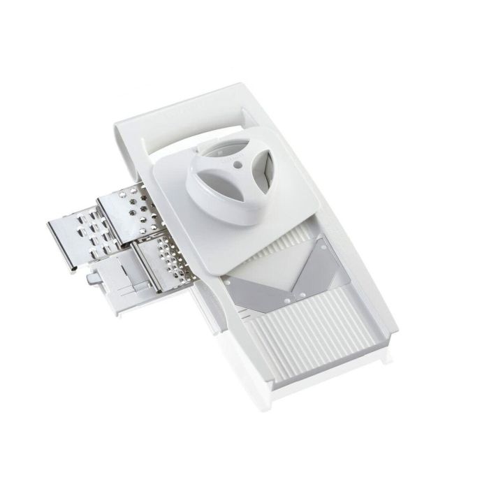 Mandolina-Rallador Leifheit Blanco Acero Inoxidable Plástico 4 en 1 8 Mandolina-Rallador Leifheit Blanco Acero Inoxidable Plástico 4 en 1 8