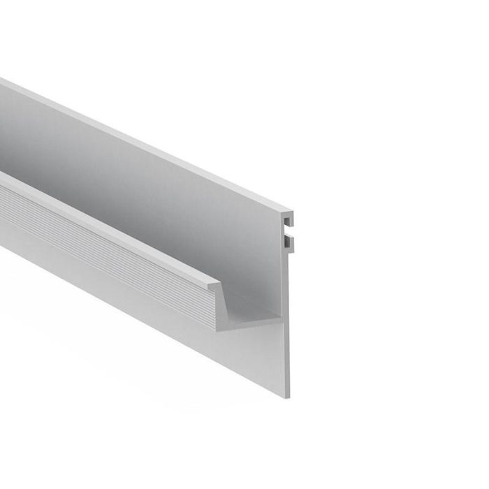 Trentadue Perfil Tirador de Aluminio Calas 44M, Plata Mate, 2,60m (Pack de 3 Unidades)
