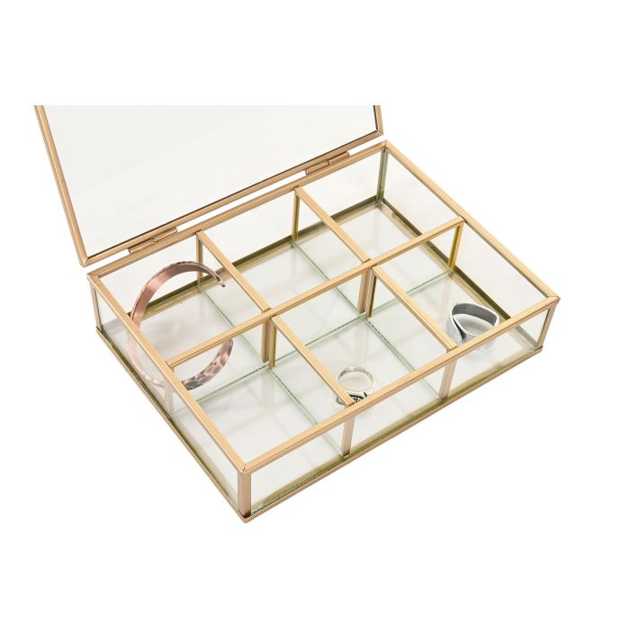Joyero Glam DKD Home Decor Dorado 16 x 5 x 20 cm 3 Joyero Glam DKD Home Decor Dorado 16 x 5 x 20 cm 3