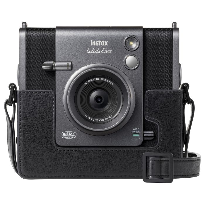 Fujifilm Instax Wide Evo Cámara Instantánea Digital - Negro, Sensor CMOS, Bluetooth 5.1, USB-C, Batería de Ión de Litio 22