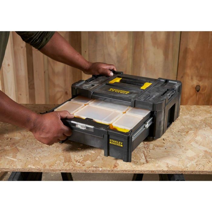 Stanley Caja de Cajones Grande TSTAK-Fatmax con 6 Compartimentos Extraíbles, 9.5 L - FMST1-71968 11
