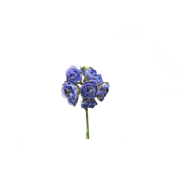 Mini Flor Bolsa 24 Pomos de Flor Mini Azul