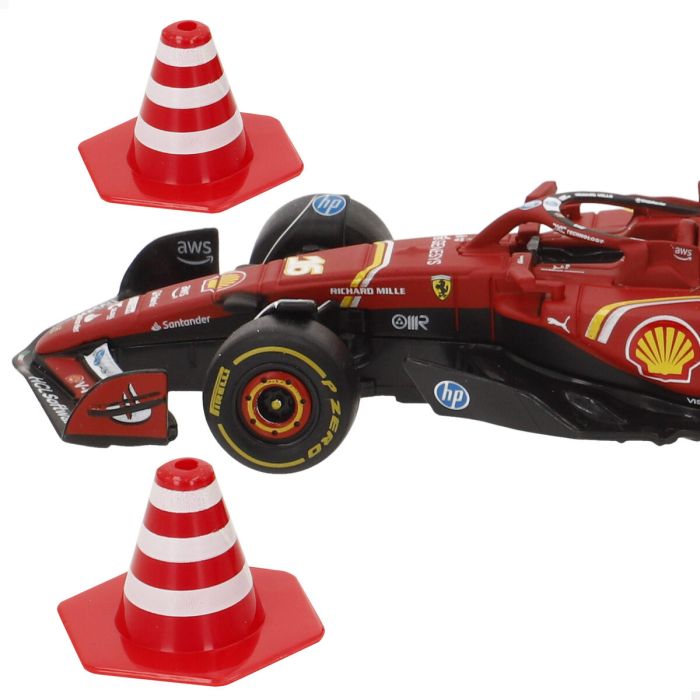 Coche Radio Control Audi F1 2024 FERRARI SF-24 Negro Rojo (4 Unidades) 4