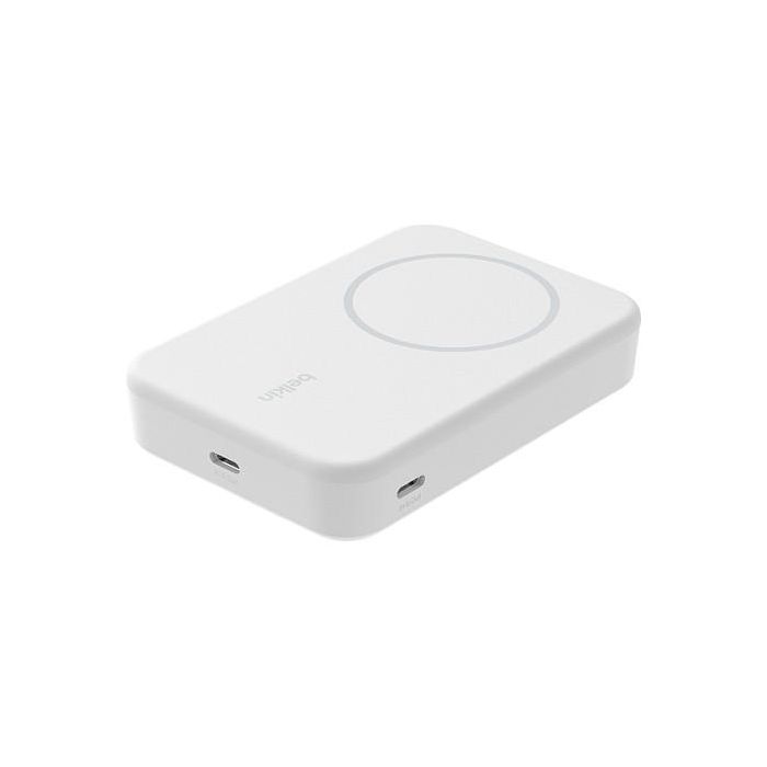 Belkin BPD008BTWH Powerbank Magnética 10000 mAh Qi2 Carga Rápida Inalámbrica Blanca para iPhone 2 Belkin BPD008BTWH Powerbank Magnética 10000 mAh Qi2 Carga Rápida Inalámbrica Blanca para iPhone 2