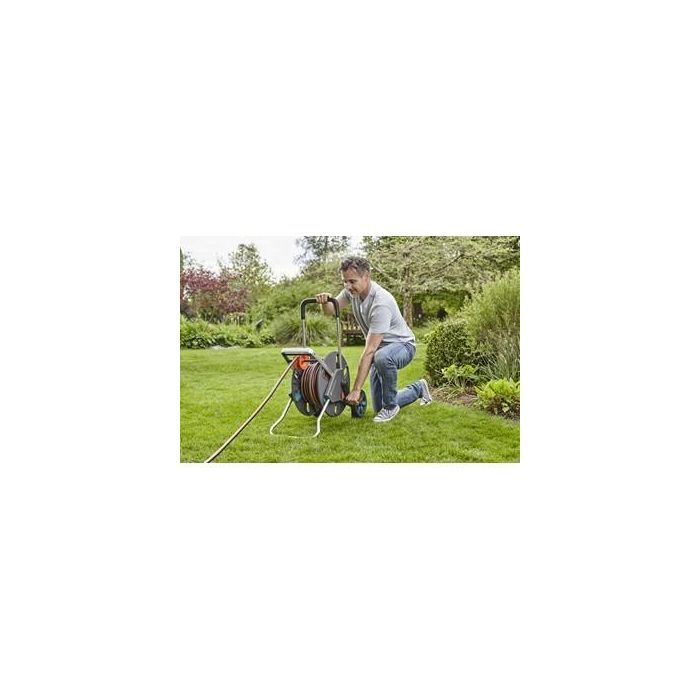Gardena Aquaroll L Enrollador de manguera con ruedas, mango telescópico y conexión antigoteo, resistente a heladas 5 Gardena Aquaroll L Enrollador de manguera con ruedas, mango telescópico y conexión antigoteo, resistente a heladas 5