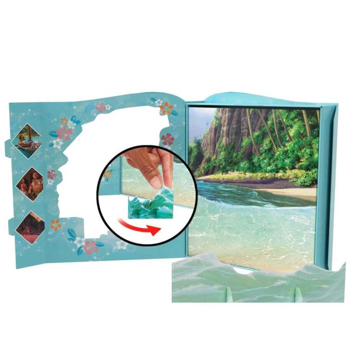 Mattel Hpg71 Mini Libro de Cuentos Disney Vaiana Pack de 6 Personajes: Muñeca Vaiana, Maui, Abuela Tala, Jefe Tui, Pua y Heihei 5