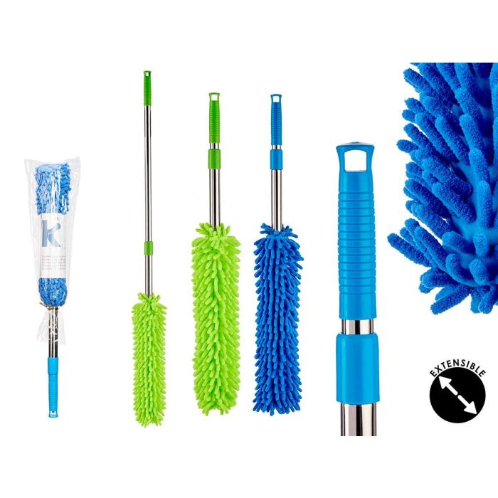 Plumero Telescopico Arte Regal - Azul/Verde, 9x60x9 cm, Extensible (24 Unidades) Plumero Telescopico Arte Regal - Azul/Verde, 9x60x9 cm, Extensible (24 Unidades)
