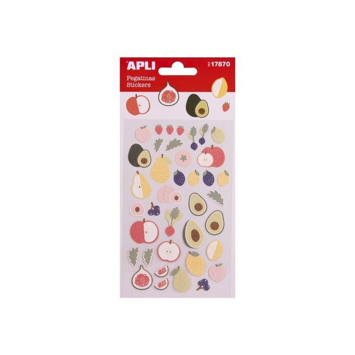 Stickers Apli Bolsa 1H Frutas Frescas (17870) (Set de 5)