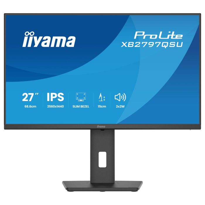 iiyama ProLite XB2797QSU-B1 Monitor Gaming/Profesional 27" (68.6 cm) Quad HD 2560x1440 IPS 75Hz 1ms AMD FreeSync, USB-C, Altavoces, Negro Mate 12