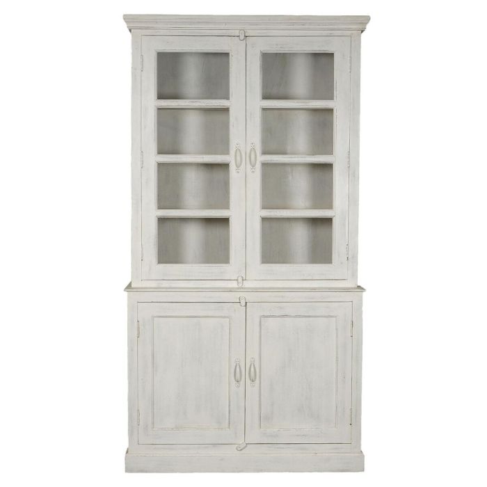 Vitrina Home ESPRIT Blanco Madera de mango 122 x 43 x 230 cm