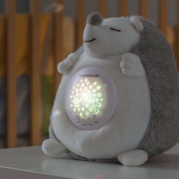 Erizo de Peluche con Ruido Blanco y Proyector Quitamiedos Spikey InnovaGoods 6 Erizo de Peluche con Ruido Blanco y Proyector Quitamiedos Spikey InnovaGoods 6