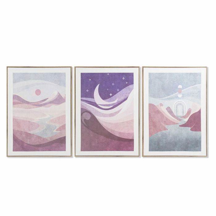 Cuadro Moderno DKD Home Decor Multicolor 3 x 70 x 50 cm (3 Unidades) Cuadro Moderno DKD Home Decor Multicolor 3 x 70 x 50 cm (3 Unidades)