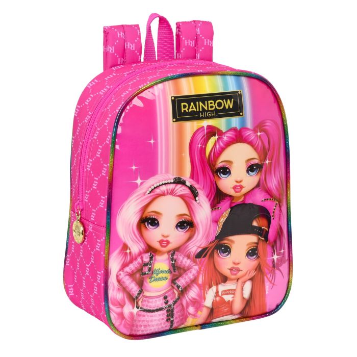 Mochila Escolar Rainbow High Fucsia (22 x 27 x 10 cm) 0 Mochila Escolar Rainbow High Fucsia (22 x 27 x 10 cm) 0