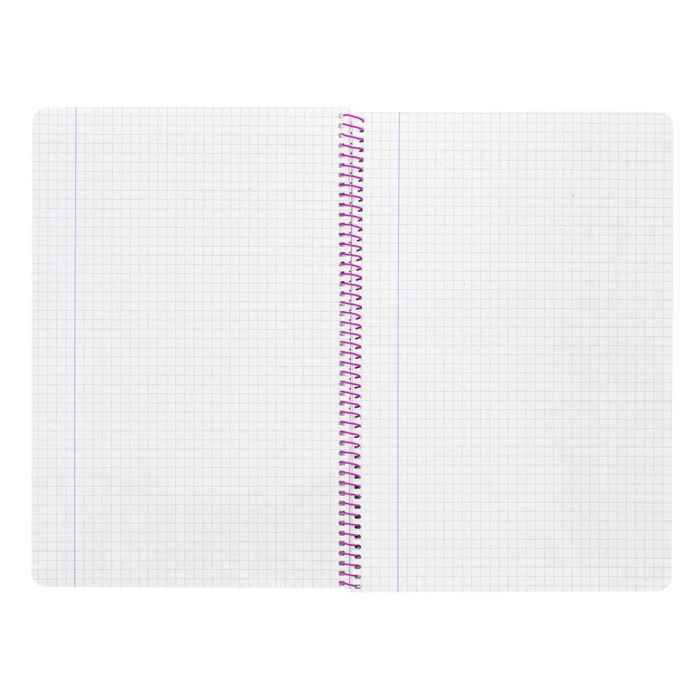 Cuaderno Espiral Liderpapel Folio Witty Tapa Dura 80H 75 gr Cuadro 4 mm Con Margen Color Rosa 5 unidades 1