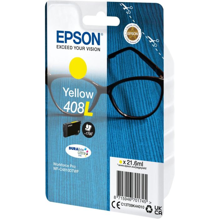 EPSON tinta Amarillo Singlepack 408L DURABrite Ultra Ink 1