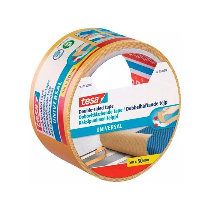 Tesa Cinta Adhesiva Doble Cara Universal 50 mm X 5M Beige Tesa Cinta Adhesiva Doble Cara Universal 50 mm X 5M Beige