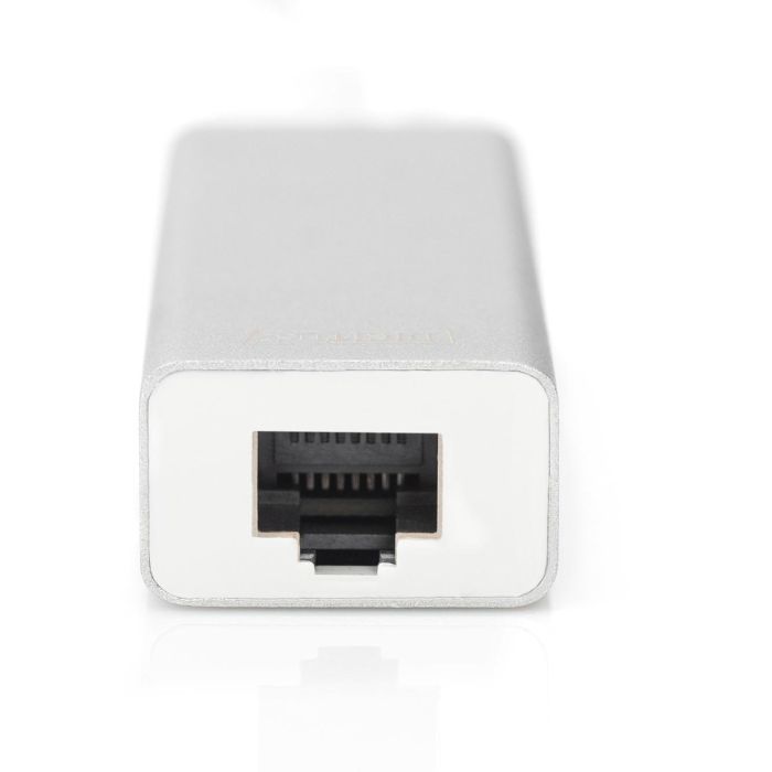 Digitus Adaptador USB 3.0/C a Gigabit Ethernet y Hub de 3 Puertos USB 3.2 Gen 1 Blanco 4