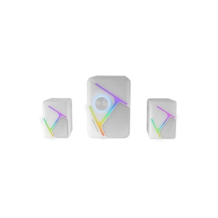 Mars Gaming MSH21W Altavoces Gaming 2.1 35W RGB Dinámico 3D Surround para PC Blancos 1 Mars Gaming MSH21W Altavoces Gaming 2.1 35W RGB Dinámico 3D Surround para PC Blancos 1