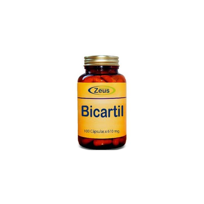 ZEUS Bicartil 500Mg. 100 Cápsulas con Cartílago de Tiburón para Articulaciones y Sistema Musculoesquelético