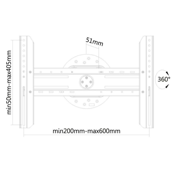 Soporte para pared Neomounts LED-WR100BLACK 75" Negro 2 Soporte para pared Neomounts LED-WR100BLACK 75" Negro 2