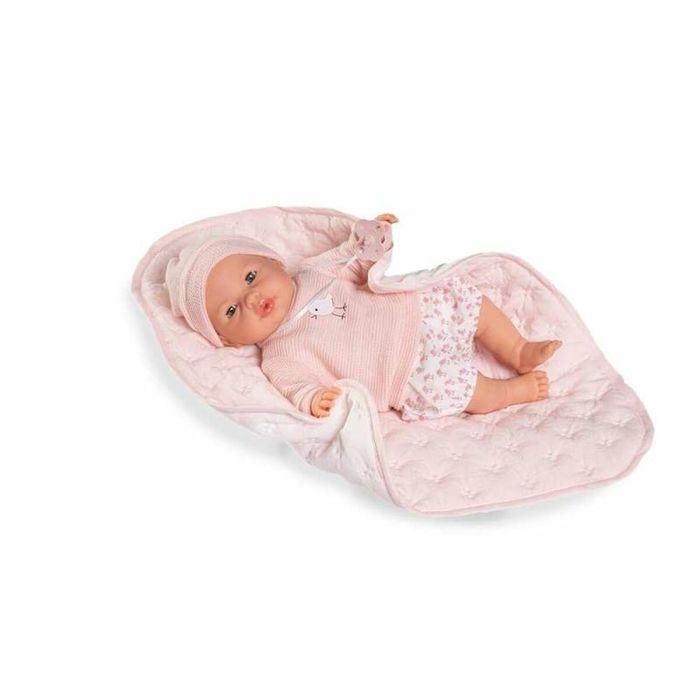 Antonio Juan Muñeca Bimba Llorona con Sonidos, Mantita Acolchada, 37 cm, Cuerpo de Tela, para +3 años, requiere 3 pilas LR44 3 Antonio Juan Muñeca Bimba Llorona con Sonidos, Mantita Acolchada, 37 cm, Cuerpo de Tela, para +3 años, requiere 3 pilas LR44 3