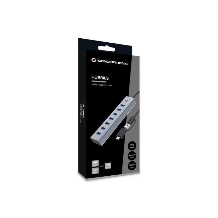 Hub Conceptronic Hubbies21 gr Usb 3.0 Usb 3